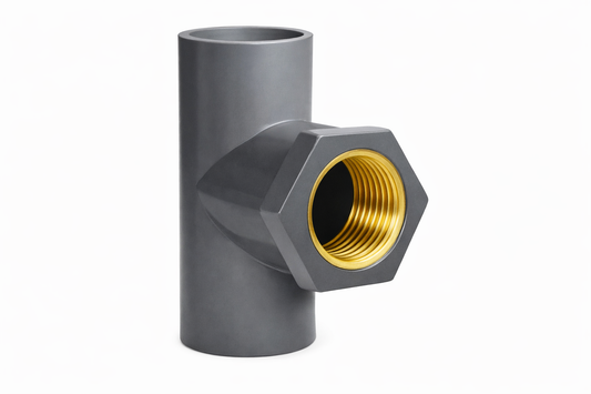 PVC F Tee 25 PN11 Brass