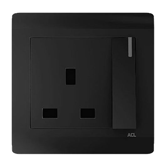 ACL Elegance Black 13Amp Socket