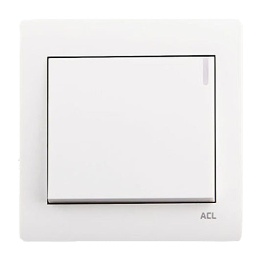 ACL Elegance White 1 Gang 2 Way Switch