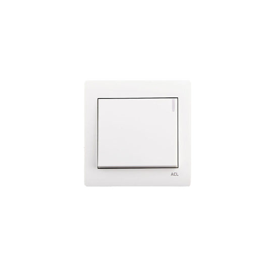 ACL Elegance  White 1 Gang 1 Way Switch